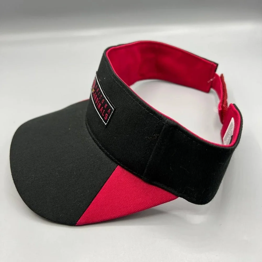 Arizona Cardinals Visor Hat Girl‎ 7-16 Black Red NFL Strap Back Cap New